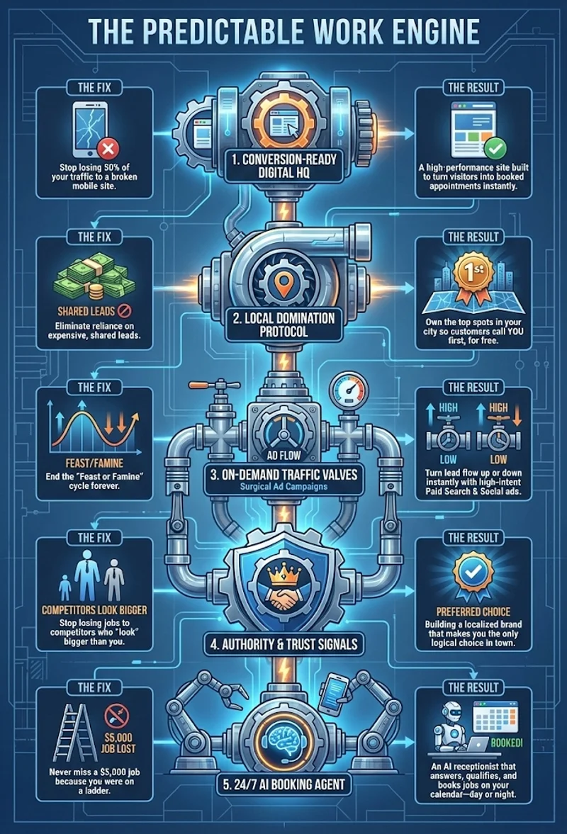 The Predictable Work Engine Infographic